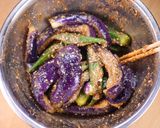 ヘルシー和食の✨なすとオクラの胡麻和え♪作り方5写真