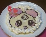 誕生日に！プリキュアシフォンのケーキ作り方4写真