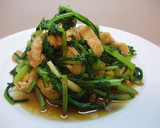 大根菜（抜き菜）ときつねの和風炒め♪作り方3写真
