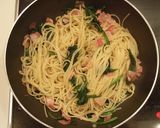 ほうれん草とベーコンの和風パスタ☆作り方4写真