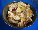 秋味☆さつまいもとまいたけの炊き込みご飯作り方2写真
