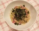 ほうれん草とベーコンの和風パスタ☆作り方5写真