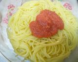 とっても簡単、たらこスパ作り方4写真