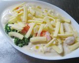 旨いよ【海老鶏コーンのマカロニグラタン】作り方15写真