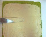 黒糖ｸﾘｰﾑ♪しっとり♪抹茶ロールケーキ作り方23写真