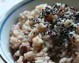 もっちり玄米小豆ごはん作り方3写真