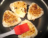 チーズ焼きお握り★焦がし味噌&焦がし醤油作り方3写真