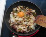 ５分で簡単！納豆高菜炒飯作り方3写真