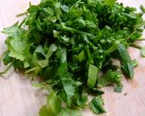 セリととろろ昆布の温かいお蕎麦作り方3写真