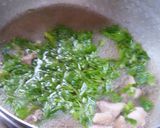 セリととろろ昆布の温かいお蕎麦作り方5写真