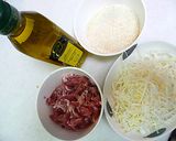 パン粉を炒めて♪なんちゃってトンカツ丼作り方1写真