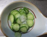 きゅうりの酢もみを使ったサンドイッチ作り方1写真