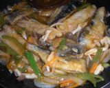 買ってきた秋刀魚の竜田揚げ甘酢あんかけ♪作り方4写真