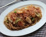 魚介の旨味が濃厚な海鮮焼きそば作り方6写真