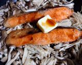 秋鮭のバター醤油焼き💫きのこソース作り方6写真