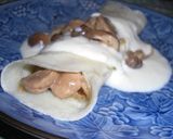 きのこを詰めたパンケーキ☆グラタン作り方6写真