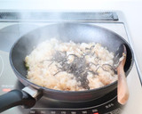シャキっと【塩塗し白菜と卵の焼飯（炒飯）作り方7写真