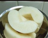 ＊黄金色＊　梨とレモンピールのジャム作り方1写真
