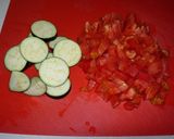 簡単　チキンのトマト煮作り方1写真