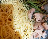 わらびとツナの和風パスタ作り方2写真