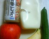 リンゴ☆バナナ☆きゅうり　で　サラダ♪作り方1写真