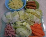 白菜と野菜たっぷりのスープ作り方1写真