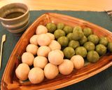 簡単ふわふわ☆餡入り抹茶＆きなこ団子作り方5写真