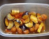 ナスとソーセージのレンジ煮込み作り方2写真