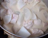 ★里芋と鶏肉豆乳煮込み★作り方4写真