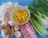 エリンギと青梗菜の中華風豆乳シチュー作り方1写真