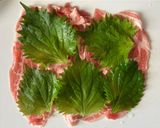 豚の薄切り肉と大葉でくるくるステーキ作り方2写真