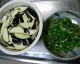 なすとピーマン炒め☆ちょっぴりカレー味作り方1写真