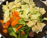 【簡単夕食】挽肉と野菜の甘酢炒め作り方3写真