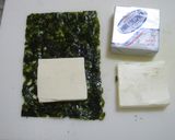韓国海苔のクリームチーズサンド作り方1写真