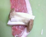 エリンギの豚肉まきオイスターソース味付け作り方1写真