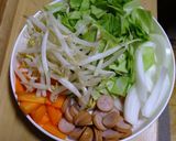 簡単♪冷麦で♡焼きそば♡作り方1写真