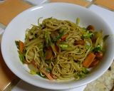 簡単♪冷麦で♡焼きそば♡作り方6写真