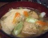 すいとん（ひっつみ）＝サバ缶のダシ＝作り方5写真