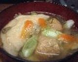 すいとん（ひっつみ）＝サバ缶のダシ＝作り方5写真