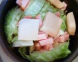 炊飯器でクリームシチュー(キャベツ)作り方1写真
