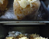 おかかとチーズの簡単焼きおにぎり作り方4写真