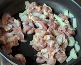 中島菜と鶏もも肉のいしるバター炒め作り方6写真