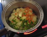 簡単スコッチエッグ風コロッケと野菜スープ作り方1写真
