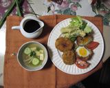 簡単スコッチエッグ風コロッケと野菜スープ作り方10写真