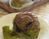 うずまき抹茶パン♪大納言＆きな粉バター作り方18写真