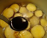 鶏皮とサツマイモの煮物作り方5写真