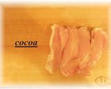 ★鶏肉と大葉の天ぷら★ﾁｷﾝのｼｿ揚げ作り方1写真