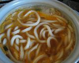 ふっくらカキ入りチゲ風煮込みうどん作り方4写真