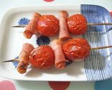 ✿くるくるベーコンとプチトマトの串焼き✿作り方4写真