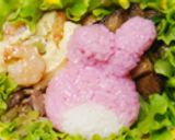 マイメロディのおにぎり✿キャラ弁作り方2写真